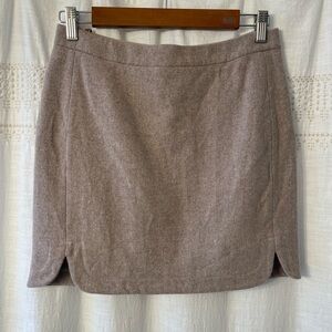 J. Crew Wool Blend Mini Skirt